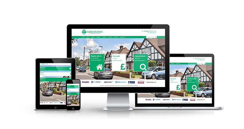 Oak Estates - New Estate Agent Website Launched
